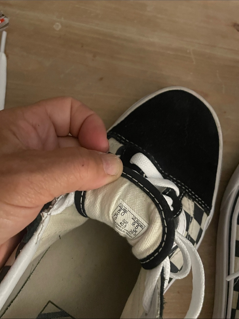 Vans Checkerboard Black and White Old Skool Sneakers Men’s 8 women’s 9.5 - Picture 5 of 5